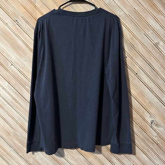 Roots Toronto Maple Leafs 1917 Long Sleeve Shirt Cotton Navy Blue Fangear - Picture 6 of 6